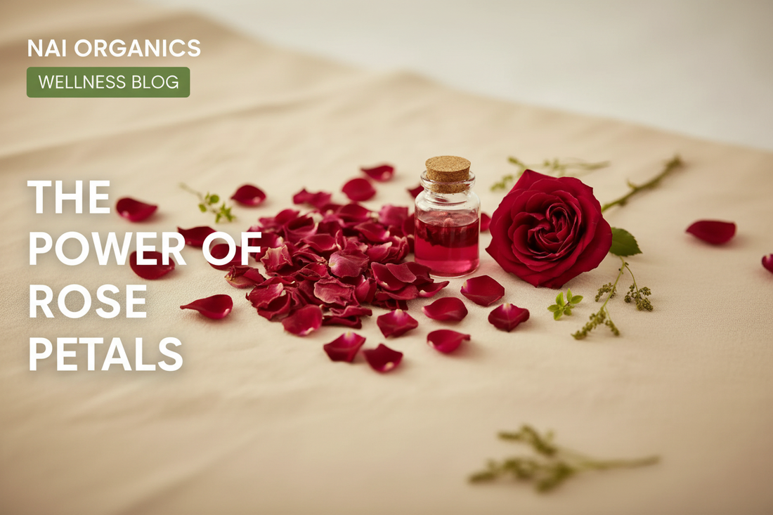 Rose petals and rose water - Nai Organics Wellness Blog