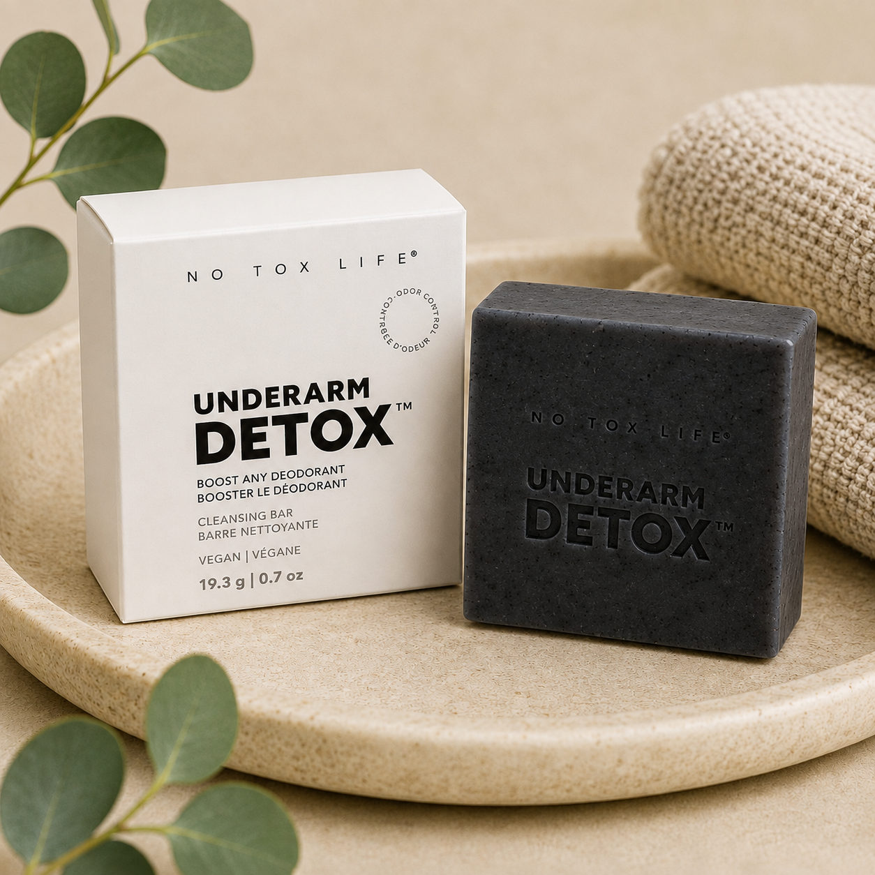 No Tox Life Underarm Detox Bar | Charcoal Cleansing Bar