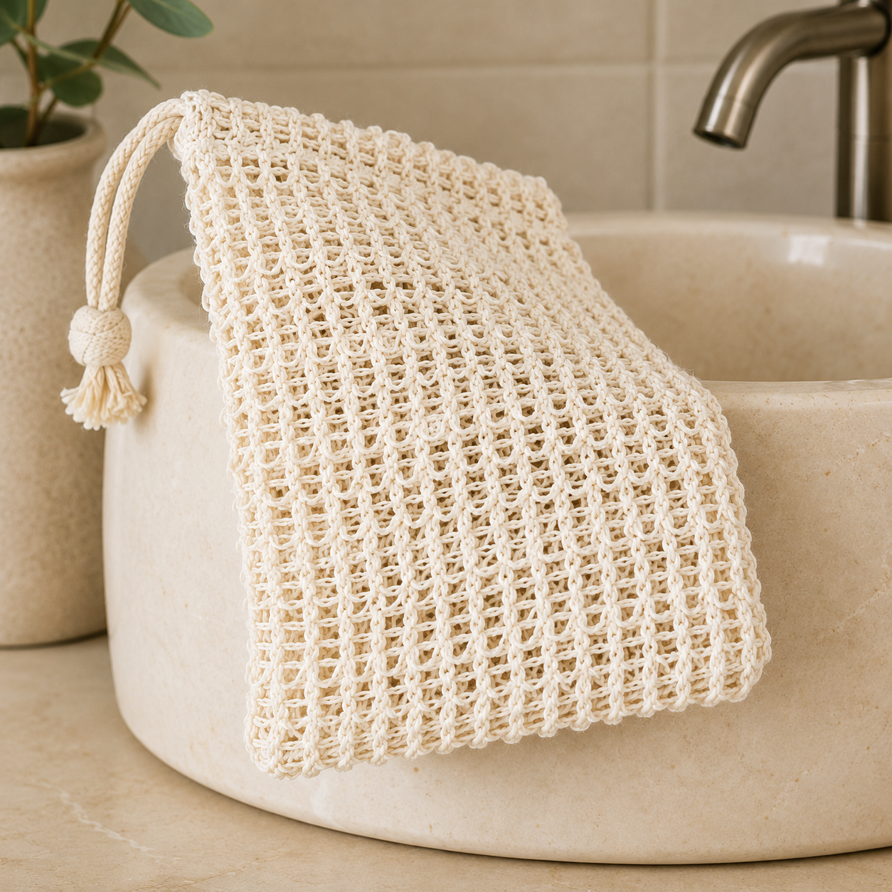 CASA AGAVE® Woven Soap Saver Bag
